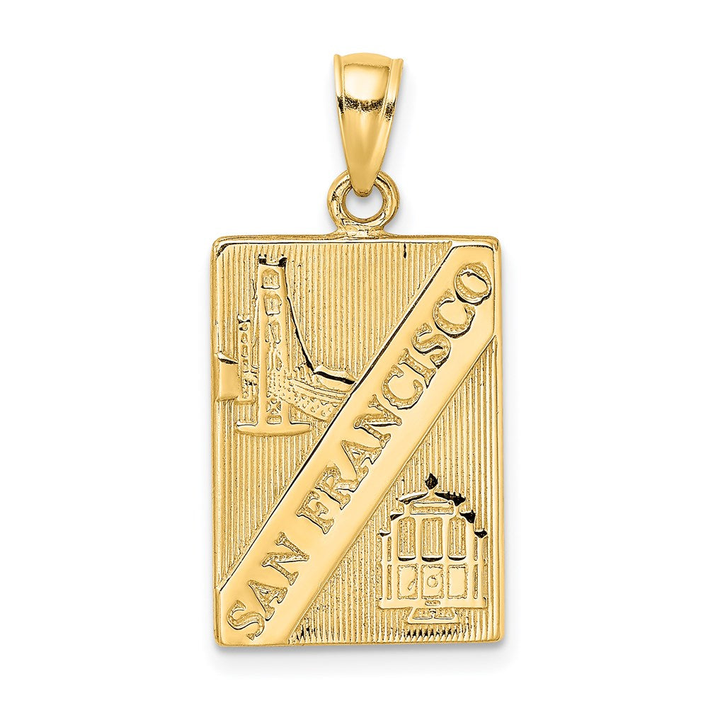 14K SAN FRANCISCO Reversible Charm