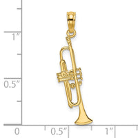 Load image into Gallery viewer, 14K Polished Trumpet Charm

