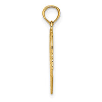 Load image into Gallery viewer, 14K Polished and Beaded Claddagh In Heart Charm
