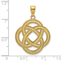 Load image into Gallery viewer, 14K Large Celtic Eternity Knot Circle Charm
