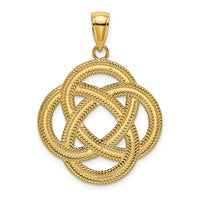 Load image into Gallery viewer, 14K Large Celtic Eternity Knot Circle Charm
