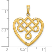 Load image into Gallery viewer, 14K Large Celtic Knot Heart Charm
