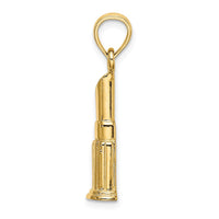 Load image into Gallery viewer, 14K 2-D Polished Lipstick Tube Charm
