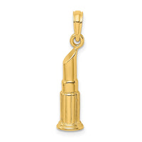 Load image into Gallery viewer, 14K 2-D Polished Lipstick Tube Charm
