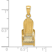 Load image into Gallery viewer, 14K 3-D Beach Chair Charm
