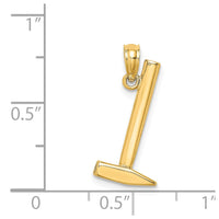 Load image into Gallery viewer, 14K 3-D Hammer Charm
