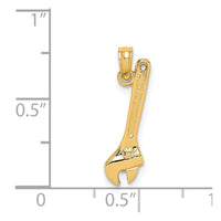 Load image into Gallery viewer, 14K 3-D Adjustable Wrench Charm

