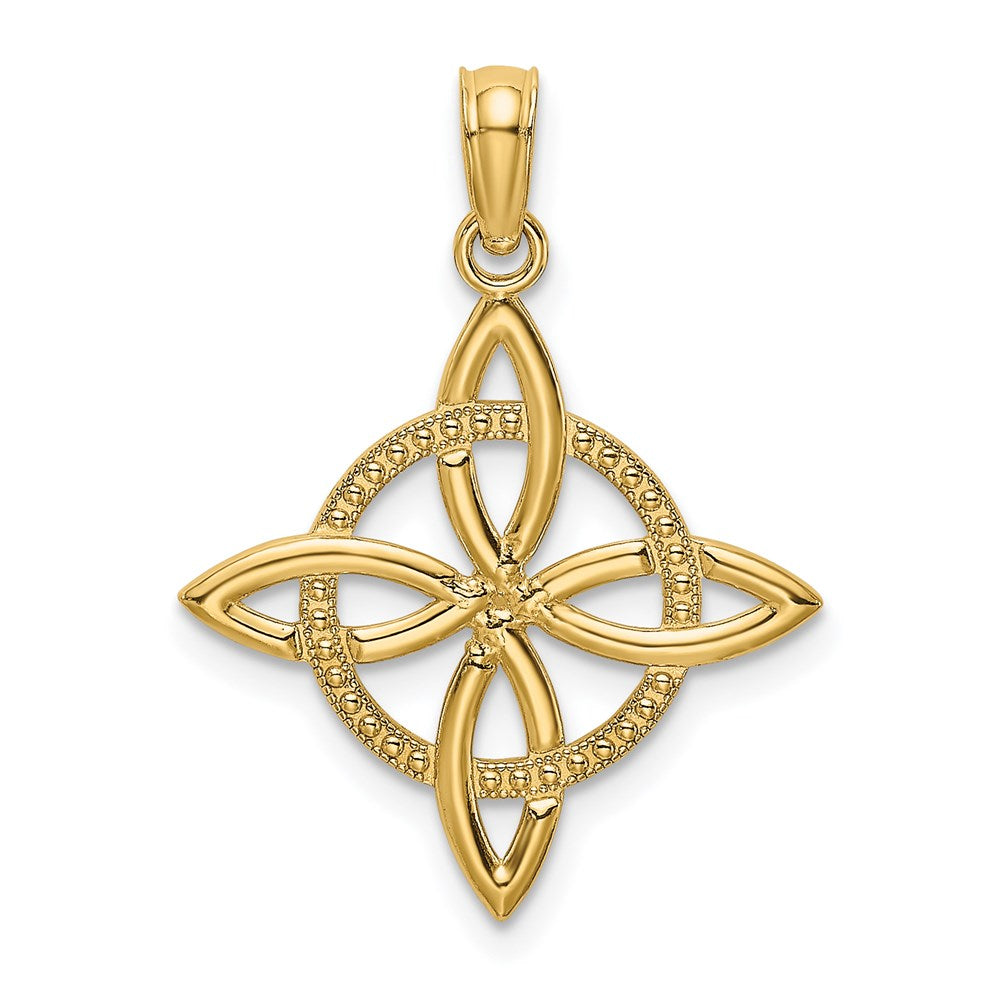 14k Small Celtic Eternity Knot Charm