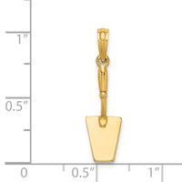Load image into Gallery viewer, 14K 3-D Concrete  Tool Spatula Charm
