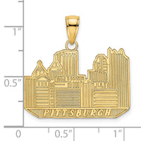 Load image into Gallery viewer, 14K Pittsburgh Skyline Charm
