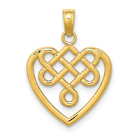 Load image into Gallery viewer, 14K Small Celtic Knot Heart Charm
