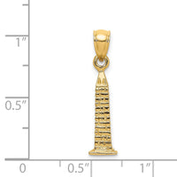 Load image into Gallery viewer, 14K 3D Washington Monument Charm
