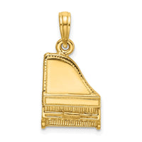 Load image into Gallery viewer, 14K 3-D Grand Piano Top Opens Charm
