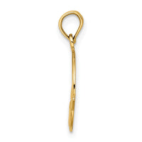 Load image into Gallery viewer, 14K Polished Round Claddagh Charm
