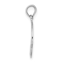 Load image into Gallery viewer, 14K White Gold Polished Round Claddagh Charm
