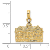 Load image into Gallery viewer, 14K 3D Capital Building WILLIAMSBURG, VA Charm
