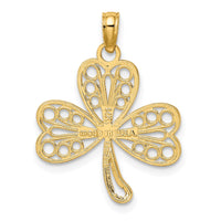 Load image into Gallery viewer, 14K Filigree 3-Leaf Clover Charm
