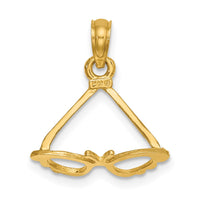 Load image into Gallery viewer, 14K 3-D Polished Butterfly Sunglasses Charm
