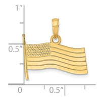 Load image into Gallery viewer, 14K American Flag Charm
