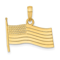 Load image into Gallery viewer, 14K American Flag Charm
