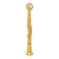 Load image into Gallery viewer, 14K 3-D Clarinet Charm
