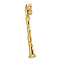 Load image into Gallery viewer, 14K 3-D Clarinet Charm
