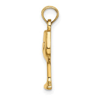 Load image into Gallery viewer, 14K Wine Glass Charm
