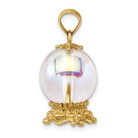 Load image into Gallery viewer, 14K 3D Crystal Ball Charm
