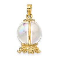 Load image into Gallery viewer, 14K 3D Crystal Ball Charm
