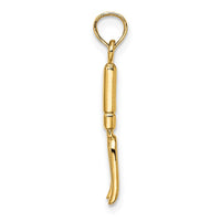Load image into Gallery viewer, 14K 3-D  Fork Garden Tool Charm
