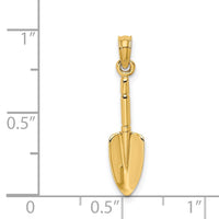 Load image into Gallery viewer, 14K 3-D  Trowel Garden Tool Charm
