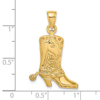 Load image into Gallery viewer, 14K Cowboy Boot with Spur Charm
