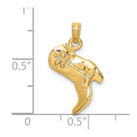 Load image into Gallery viewer, 14K 3-D Cowboy Boot Charm
