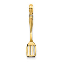 Load image into Gallery viewer, 14K 3-D Polished Spatula Charm
