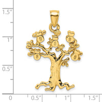 Load image into Gallery viewer, 14K Cut-Out Money Tree Charm
