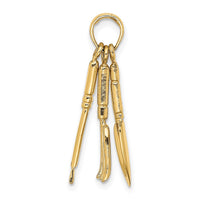 Load image into Gallery viewer, 14K 3-D Moveable Garden Hand Tool Collection Charm
