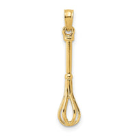 Load image into Gallery viewer, 14K 3-D  Polished Whisk Charm
