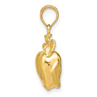 Load image into Gallery viewer, 14K 3-D Apple W/ Stem and Leaf Charm
