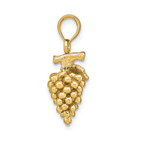 Load image into Gallery viewer, 14K 3-D Grapes W/ Stem and Leaf Charm
