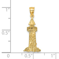 Load image into Gallery viewer, 14K Lighthouse With Seagulls Charm
