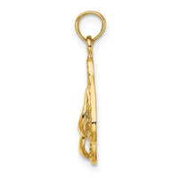 Load image into Gallery viewer, 14K ANTIGUA, W.I. Double Flip-Flop Charm
