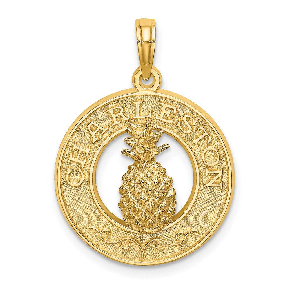 14K CHARLESTON Pineapple Charm