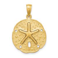 Load image into Gallery viewer, 14K Starfish on Sand Dollar Charm
