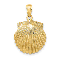 Load image into Gallery viewer, 14K Scallop Shell Charm
