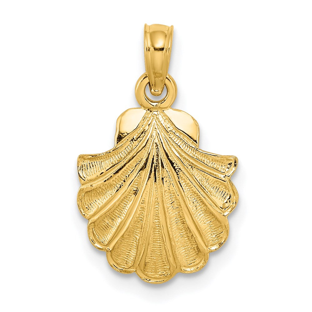 14K Scallop Shell Charm