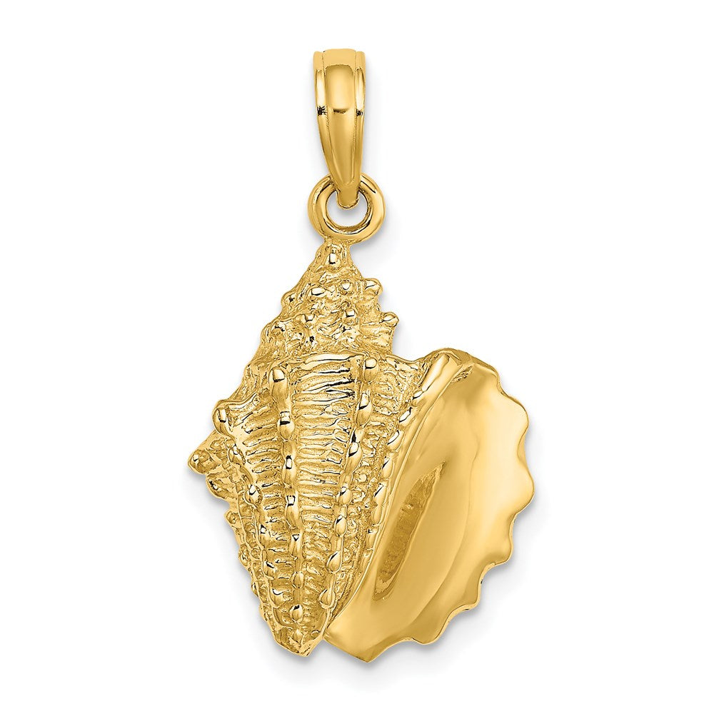 14K Conch Shell Charm