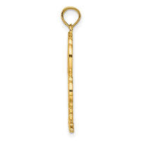 Load image into Gallery viewer, 14K 2-D Textured Double Palm Trees Charm
