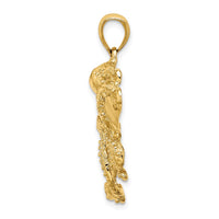 Load image into Gallery viewer, 14K Textured Octopus Charm
