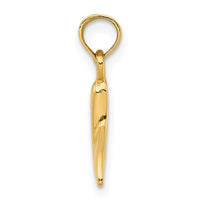 Load image into Gallery viewer, 14K Polished Small Whale Tail Charm
