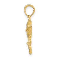 Load image into Gallery viewer, 14k Polished Bass Fish Pendant
